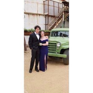 Navy Blue Prom Dress